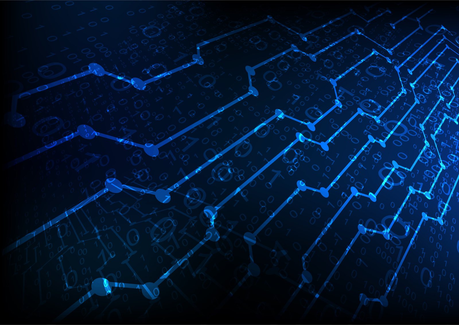 Cyber Security Professional working on server