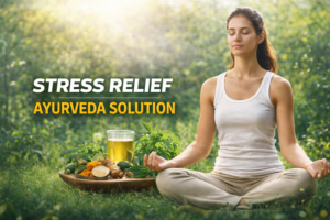 ayurvedic solution for stress in modern life meditation concept