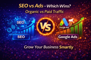 SEO vs Google Ads which is better for business growth comparing organic vs paid traffic strategies