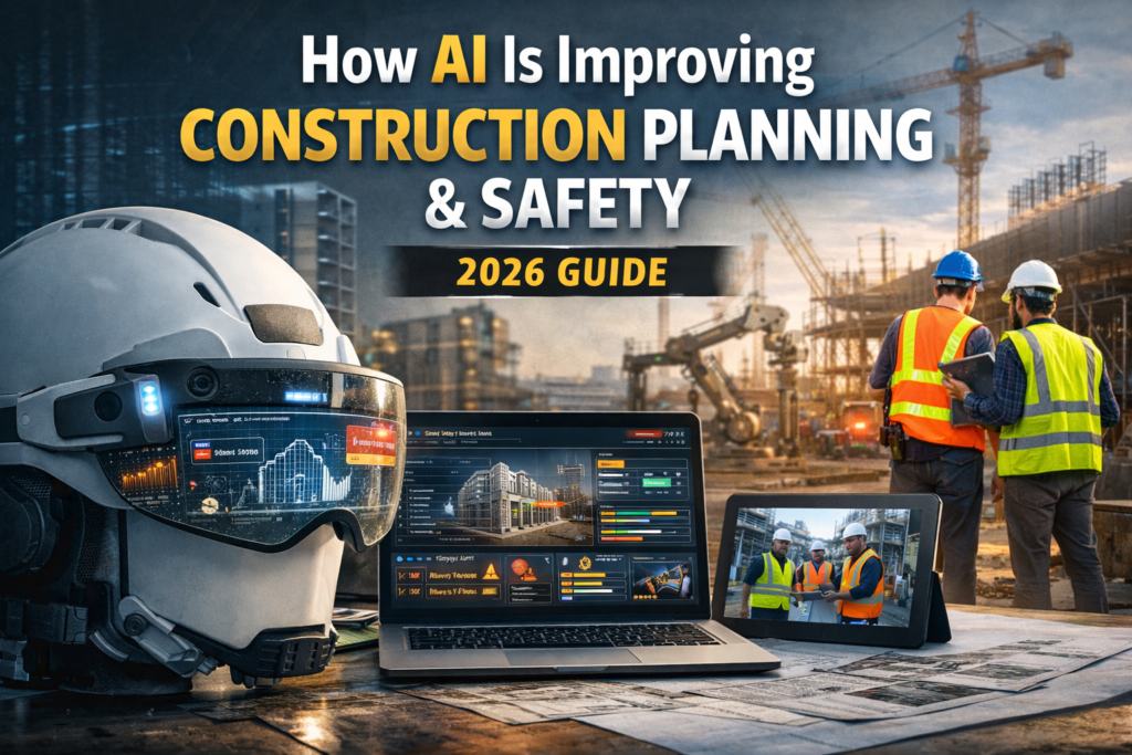 How AI Is Improving Construction Planning & Safety with smart monitoring and AI technology in modern construction sites