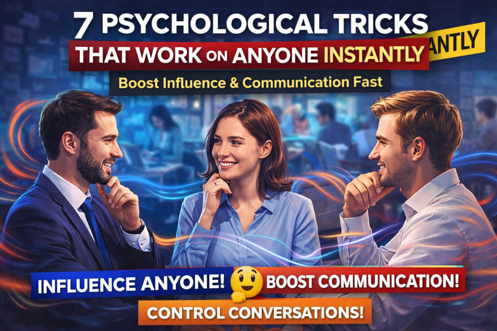 7 psychological tricks that work on anyone instantly communication and influence concept
