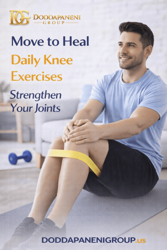 Current image: daily knee exercises at home to strengthen joints and reduce knee pain naturally without medicine
