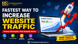 fastest way to increase website traffic for beginners in USA using SEO, social media and paid ads