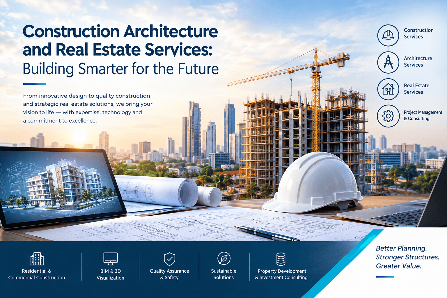 Construction Architecture and Real Estate Services